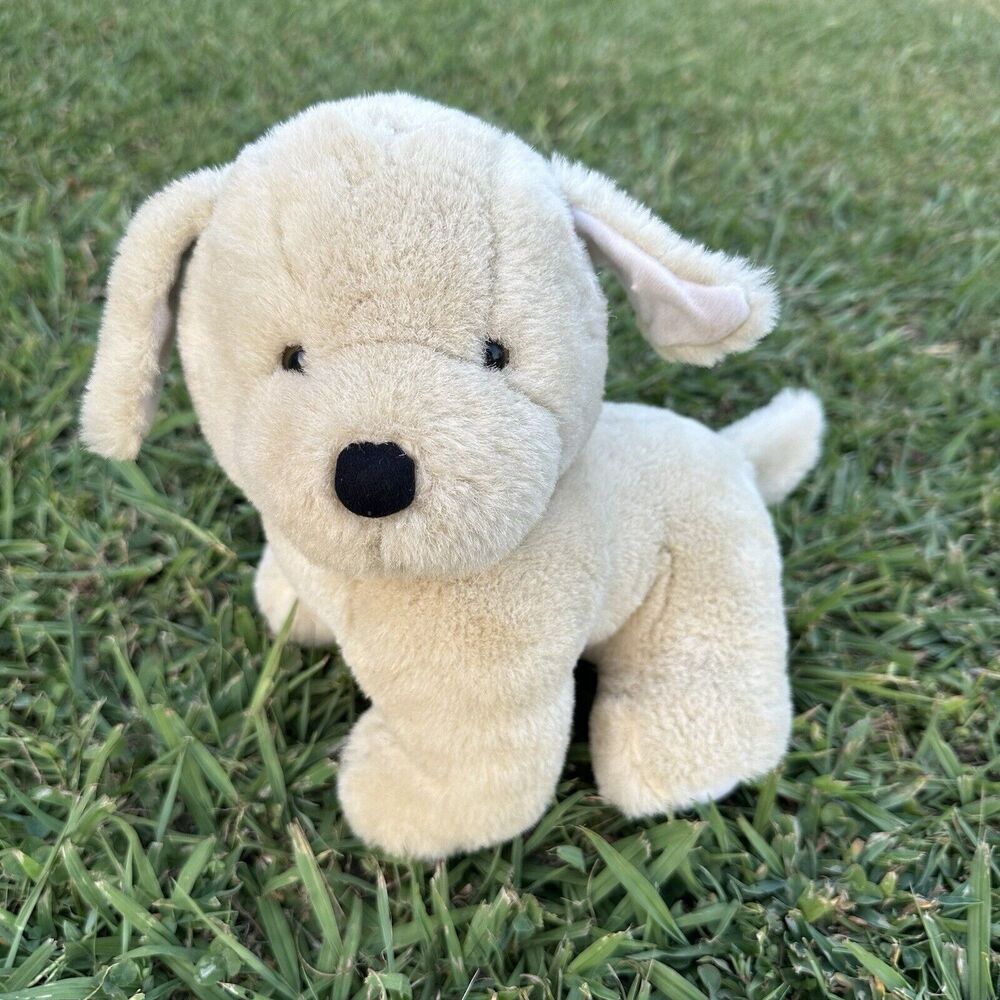 Vintage Dog Plush Golden‎ Retriever Yellow Lab Puppy Chubby Cute Lovey